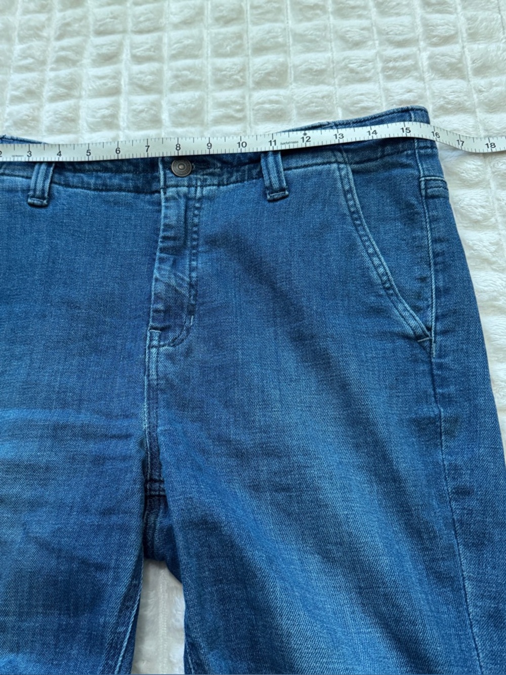 We the Free People 30 Marque Flare Jeans in Kora Wash ~ High Waist Bell Bottoms - Picture 6 of 11